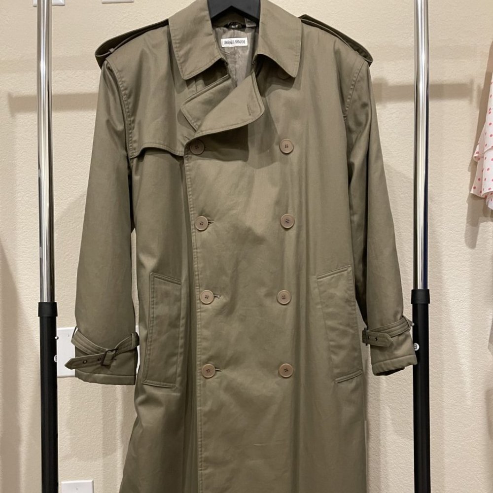 *SOLD* Giorgio Armani Men's Insulated Trench - Picture 3 of 11
